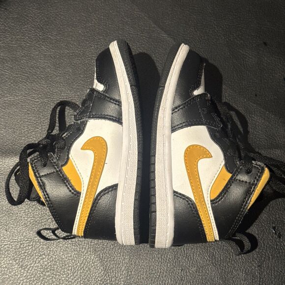 Air Jordan 1 Mid TD 'Black Gold' Size 7C 640735-177 with box - Picture 5 of 11